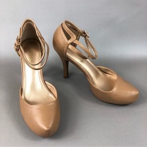 DreamPairs Women’s Classy MaryJane Double Ankle Strap Almond Toe High Heel Pumps